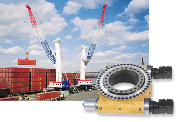 With the capacity to handle extreme tilting moments, high output torques, all in a compact design, the Slew Drives are especially suited as steering gears. In addition, integrated position feedback sensors support computer controlled steering systems.