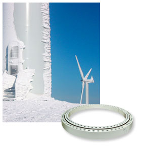 Slewing Rings - approved for use in arctic conditions (operation down to -30°C, proof of structural integrity under load at -40°C)